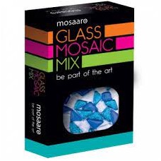 Creativity kit "Mosaic mix: blue, white, glitter blue"  MA5001