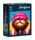 Puzzle "Smiling cat in pink hat " DT1000-07