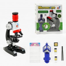 Мікроскоп C 2136  підсвічування, від батарейок, підставка для телефона, інструменти, аксесуари