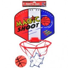 Баскетбольне кільце MR 0827  пластик, щит пластик, сітка, м'яч, кул, 25,5-6,5-25,3см