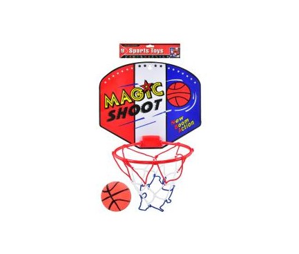 Баскетбольне кільце MR 0827  пластик, щит пластик, сітка, м'яч, кул, 25,5-6,5-25,3см
