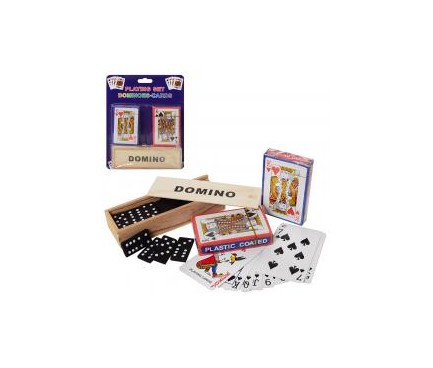 Настільна гра A140  доміно (дерев), карти 2шт, на листі, 18-23-4см