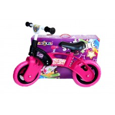 Велобіг чорний/рожевий, STAR BIKE, колеса 10", EVA