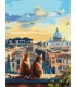 Набір для розпису по номерах "Котики у Римі" 30х40см