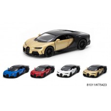 Модель легкова BUGATTI CHIRON SUPERSPORTS 5'' KT5423W метал.інерц.відкр.дв.4кол.кор./96/