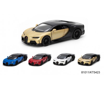 Модель легкова BUGATTI CHIRON SUPERSPORTS 5'' KT5423W метал.інерц.відкр.дв.4кол.кор./96/