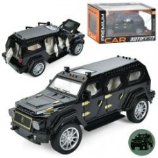 Джип AP-2046 АвтоСвіт, 1:24, метал, інерц, 17см, звук, світло, відчиняються двері/капот, гум