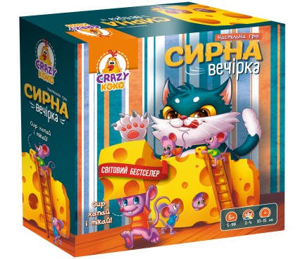 Гра настільна Vladi Toys розважальна. Сирна вечірка VT8055-38 (укр)