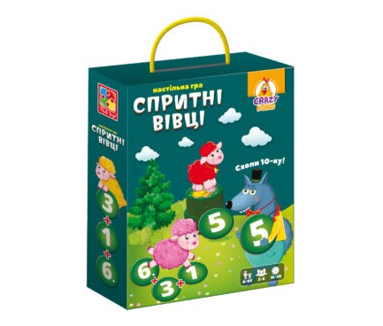 Гра настільна Vladi Toys розважальна. Спритні вівці. Схопи 10-ку! VT8033-07