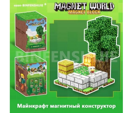 Конструктор магнітний T9902 minicraft майнкрафт