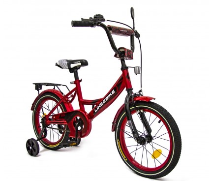 Велосипед дитячий 2-х коліс.16''  арт. 241604 Like2bike Sky, червоний, рама сталь, з дзвінком,