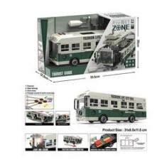 Автобус YW 9099 A звуки, підсвічування салона, конструктор, інерція, викрутка, рухомі деталі,