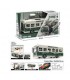 Автобус YW 9099 A звуки, підсвічування салона, конструктор, інерція, викрутка, рухомі деталі,