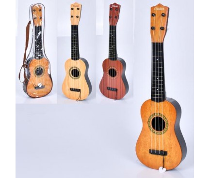 Гітара 368-3C (54см, 4 струни, медіатор, 3 кольори, у чохлі, 55-17-6см