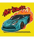 Набір для розпису по номерах для дітей "Автоперегони" 25х25см
