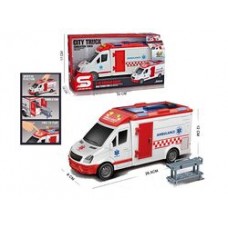 Машина JS 126  “Швидка допомога”, масштаб 1:16, тематичні сигнали, підсвічування, інерція, відкр