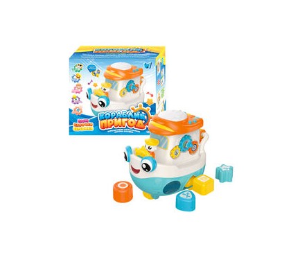 Гра "Кораблик пригод" 45234"WToys", ОЗВУЧ. УКРАЇНСЬКОЮ МОВОЮ, 8 казок, ноти, підсвічування,