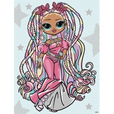 Набір для розпису по номерах  для дітей "L.O.L. Surprise! O.M.G. Fashion show Twist Queen" зі страза