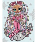 Набір для розпису по номерах  для дітей "L.O.L. Surprise! O.M.G. Fashion show Twist Queen" зі страза