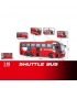 Автобус WY 1107 B  інерція, звуки, підсвічування, відкриваються дверцята, в коробці