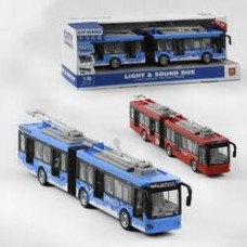 Тролейбус WY 915 A  колір Червоний, світло, звук, інерція, в коробці