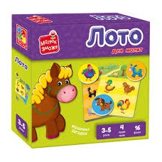 Гра розвиваюча Vladi Toys. Лото. "Ферма". VT2100-08