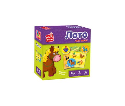 Гра розвиваюча Vladi Toys. Лото. "Ферма". VT2100-08