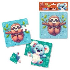 Гра розвиваюча Vladi Toys м'які пазли "Лінивець та коала"  VT1102-40