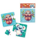 Гра розвиваюча Vladi Toys м'які пазли "Лінивець та коала"  VT1102-40