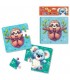 Гра розвиваюча Vladi Toys м'які пазли "Лінивець та коала"  VT1102-40