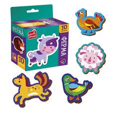 Гра розвиваюча Vladi Toys набір магнітів. "Ферма" VT3106-36