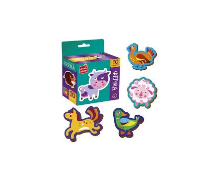Гра розвиваюча Vladi Toys набір магнітів. "Ферма" VT3106-36